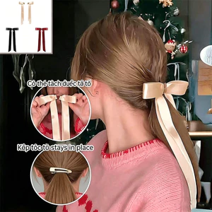 Nơ Ruy Băng Kẹp Tóc Từ Tính - Cặp Phụ Kiện Tóc Thời Trang