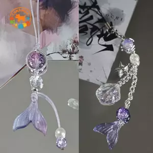 CANAMEK Trò Chơi Tình Yêu Và Deepspace Rafayel Cosplay Cặp Đôi Dây Xích Điện Thoại Đuôi Cá Mặt Dây Chuyền Móc Khóa Túi Móc Khóa Trang Sức Chống Đỡ Phụ Kiện Quà Tặng CSF