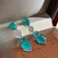 Bông tai dài đính hoa Zircon thời trang mới