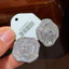 Hoa Zircon Viền Ánh Sáng Sang Trọng Bông Tai Dài Thanh Lịch