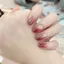 Lựu đỏ Aurora Crystal Gradient Làm trắng da cao cấp khi đeo móng tay