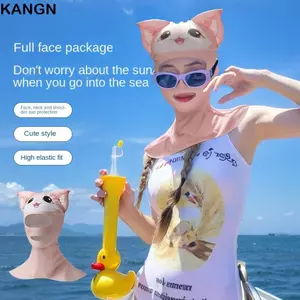 KANGN Head Cover, Kem chống nắng chống tia cực tím, Lướt sóng mùa hè lụa băng thun