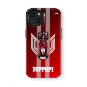 F1 Ferrari No. 16 Xe Đua Thích Hợp Cho iPhone 17ProMax 16Pro 15 11 12 13 14 xs XR 17Air Vỏ Bảo Vệ Hai Lớp Chống Sốc Vỏ Điện Thoại