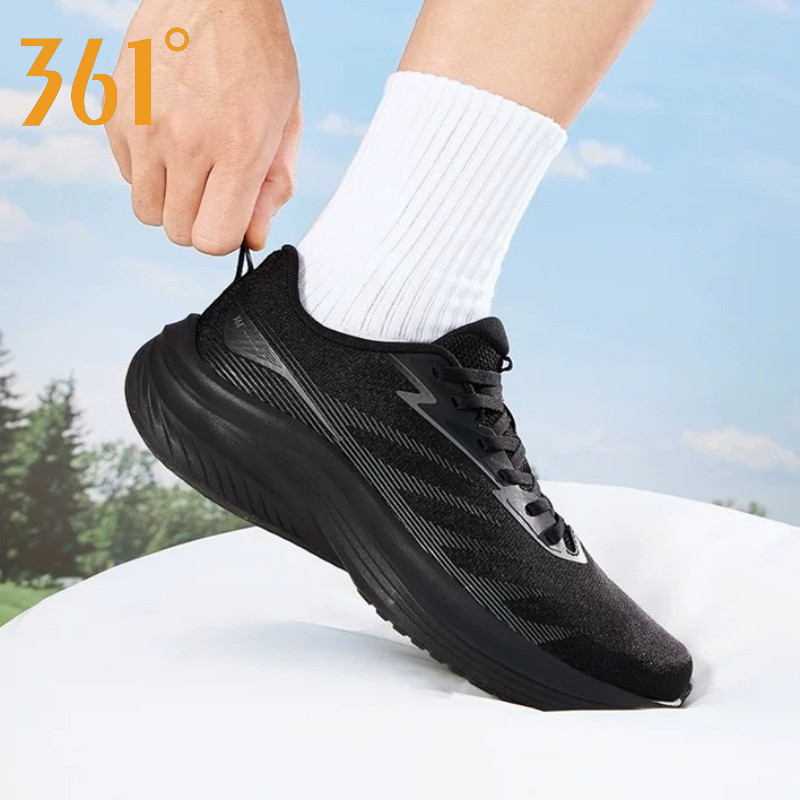 361° 【3-5km】Giày Chạy Bộ Nam Nữ Hè Mới 2026 Lưới Rỗng Thoáng Khí Mỏng Nhẹ Đế Mềm Hút Sốc Hàng Ngày