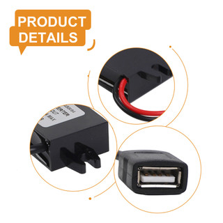 [FUXIN] DC 12V sang 5V 3A Bộ điều chỉnh chuyển đổi USB nữ bước xuống cho bộ sạc ô tô