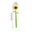 GETVOW Silicone Flower Pen, Silicone Để Bàn Trang Trí Bút Gel Hướng Dương, Kawaii Hoa Trung Tính Bút Học Sinh & Văn Phòng Phẩm Quà Tặng