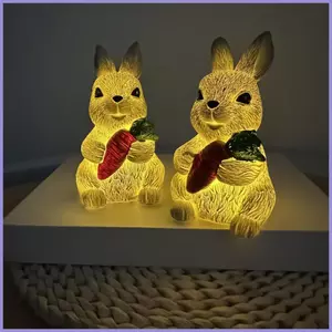 Đèn Thỏ Nhựa Dễ Thương Thỏ Đèn Hình Động Vật Di Động Đèn Ngủ Cho Bé Trai Mùa Xuân Trong Nhà Phòng Ngủ Nhà mueadsyvn