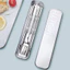 Bộ Đũa Inox Phong Cách Hàn Quốc Bộ Đồ Ăn Đa Năng Di Động