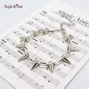 AqToCna Hip-hop Kim Loại Đinh Tán Mặt Dây Chuyền Nelace Cho Nữ Punk Ro Gothic Thời Trang Nelace Charm 90s Thẩm Mỹ Trang Sức Quà Tặng AqToCna