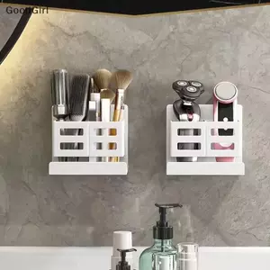 Hộp đựng bàn chải đánh răng treo tường Hộp đựng mỹ phẩm Dao cạo Forb Phụ kiện tiết kiệm không đục lỗ Phòng tắm VN