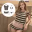 Đồ bơi nữ CQCJ, Chi tiết thắt dây buộc Bikini đi biển cổ điển, Bộ 4 mảnh thời trang Quần lót nhỏ vừa vặn Đồ đi biển nghỉ mát mùa hè