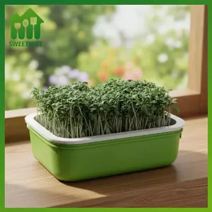 SWEET 1 Cái Khay nảy mầm hạt hai lớp Lưới nồi cao dùng cho gia đình n