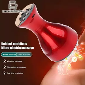 Nhíphuj Điện Kinh Tuyến Bàn Chải Chống Cellulite Gua Sha Máy Mát Xa Toàn Thân Rung Microcurrent Nén Nóng Cạo Lymphatic Thoát Nước Chăm Sóc VN