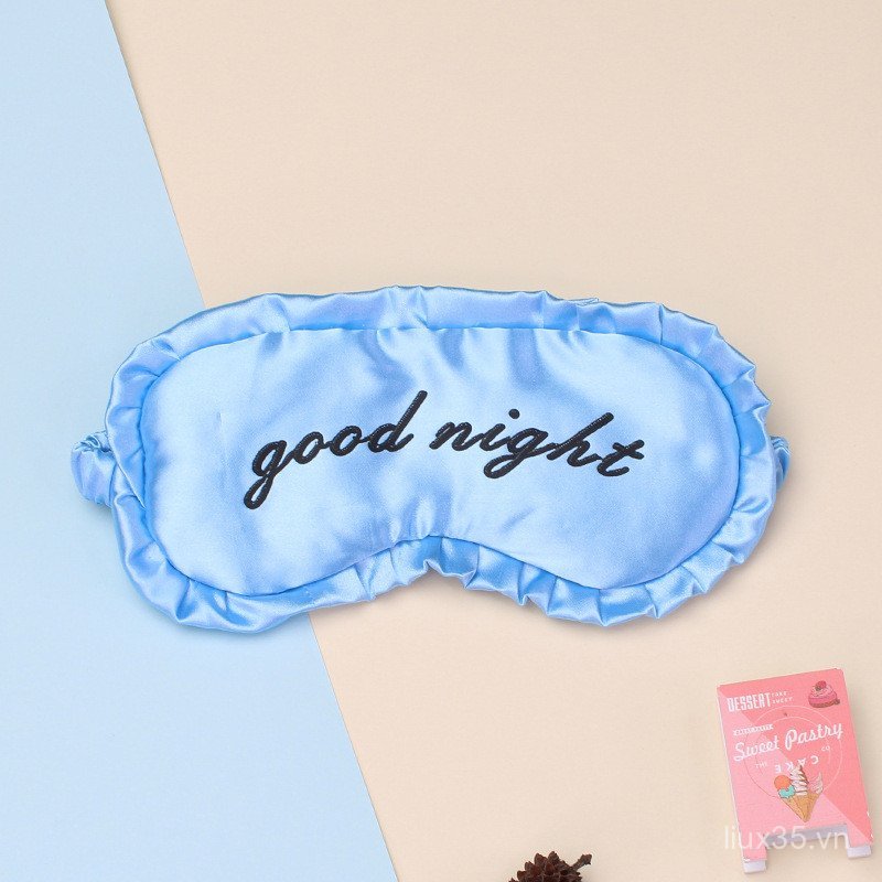 LXY Hai Mặt Giả Lụa Nóng Lạnh Nén Mặt nạ Mắt Bữa Trưa Nghỉ Mềm Mại Thoải Mái Thoáng Khí Ngủ