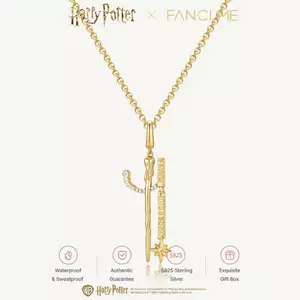 Harry Potter x FANCIME Ron Weasley Cây đũa phép bạc Vòng cổ quyến rũ