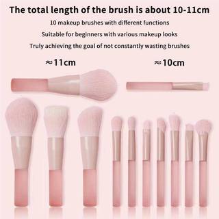 ⚡12h⚡[PNPIA] Bộ 10 Cọ Trang Điểm Tổng Hợp Cao Cấp Cho Kem Nền Kem Che Khuyết Điểm Phấn Mắt Hoàn Hảo Để Sử Dụng Hàng Ngày VN