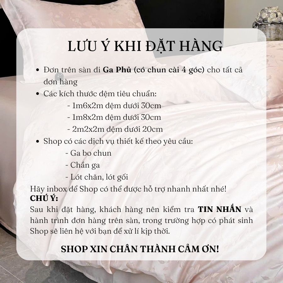 (L4416)Bộ vỏ chăn ga tencel Jacquard cao cấp với sợi dệt vân chìm cực sang và tinh xảo  - MemMinbedding Luxury