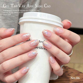 Miss Gooey Sơn móng tay mới độ bóng cao bề mặt nhám hiệu ứng satin được tạo hình bằng khuôn tạo họa tiết siêu nhỏ không cần rửa lại ánh ngọc trai.