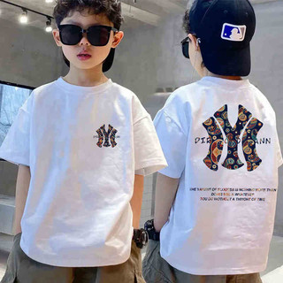 libeboutique Unisex Áo ngắn tay T-shirt In họa tiết Áo thun Bé trai và Bé gái cổ tròn phù hợp Tops 100% COTTON