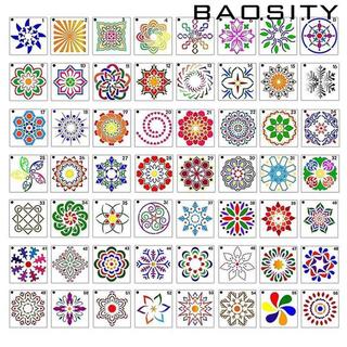 36 Gói Bản Mẫu Tranh Mandala Chấm Cho Các Dự Án Nghệ Thuật Tranh Đá DIY (3,6 x 3,6 inch)