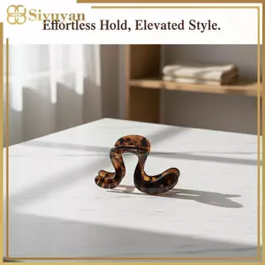 Siyuyan Matte Finish Claw Clip dành cho Nữ Thiết Kế Hình Học Phụ Kiện Tóc Thanh Lịch Hàng Ngày Mặc VN