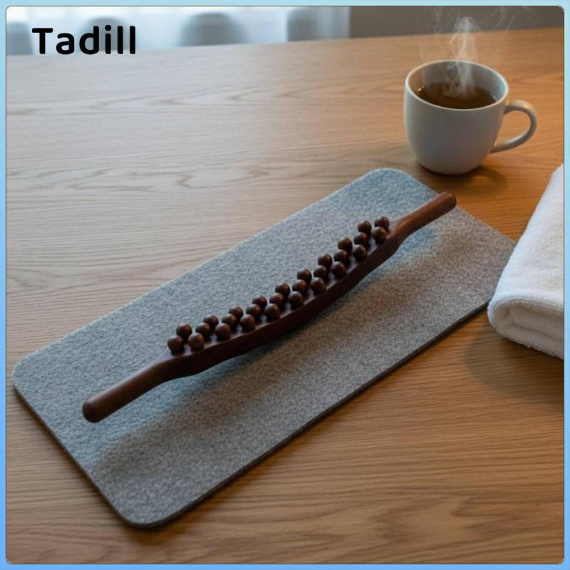 Con lăn massage chức năng kép Dụng cụ massage toàn thân bằng gỗ để thư giãn cơ bắp và chăm sóc sức khỏe