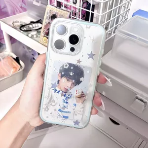 Sao mực chấm cho iPhone 17Pro1511 trường hợp điện thoại 141312 lỗ lớn mềm trường hợp