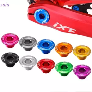 SAIA Xe Đạp Crankset Crank Cover, Rỗng Hợp Kim Nhôm Chainwheel Cranks Vít, M15 Bền Phụ Kiện Xe Đạp Xe Đạp Leo Núi Crankset Crankset Crank Cover