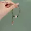 AqToCna Đào Hoa Ngọc Vòng Tay Dành Cho Nữ Cô Gái Thời Trang Trung Quốc Cổ Mã Não Đỏ Hạt Charm Vòng Tay Dệt Tay Dây Trang Sức Quà Tặng AqToCna