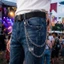 Dây đeo thắt lưng hợp kim phong cách Punk dành cho quần jean Dây đeo thắt lưng hông thời trang có thể điều chỉnh độ dài