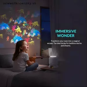MỚI Chạy Bằng USB Xoay 360 Độ LED Máy Chiếu Đại Dương Đèn Ngủ Năng Động Cho Trẻ Em Phòng Ngủ Trang Trí Tiệc SKY
