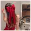 JRP Thanh Lịch Màu Đỏ Streamer Nơ Lớn Ruy Băng Tóc Cho Nữ Thời Trang Đơn Giản Chắc Chắn Satin Đuôi Ngựa Nơ Kẹp Tóc Bé Gái Phụ Kiện Tóc JRP