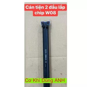 Cán tiện 2 đầu lắp chip W08 WNMG08 vừa tiện ngoài vừa móc lỗ giúp giảm thời gian gia công