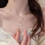 Vòng cổ ngọc trai hai lớp - Dây chuyền xếp lớp thanh lịch với ngọc trai giả dành cho nữ