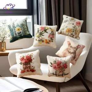 HFTOY 2 Chiếc Nhà Búp Bê Phòng Ngủ Sofa Cảnh BJD Phòng Khách Micro Mẫu Trang Trí Thủ Công Thu Nhỏ Gối Phục Sinh Cho Gia Đình Sân Vườn Lễ Hội Quà Tặng ~