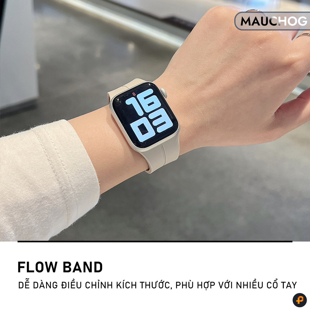 Dây Đeo Silicon Khoá Nam Châm Cho Đồng Hồ Apple Watch Ultra Series S11 10 9 8 7 6 SE 44/45/46/49 38/40/41/42mm