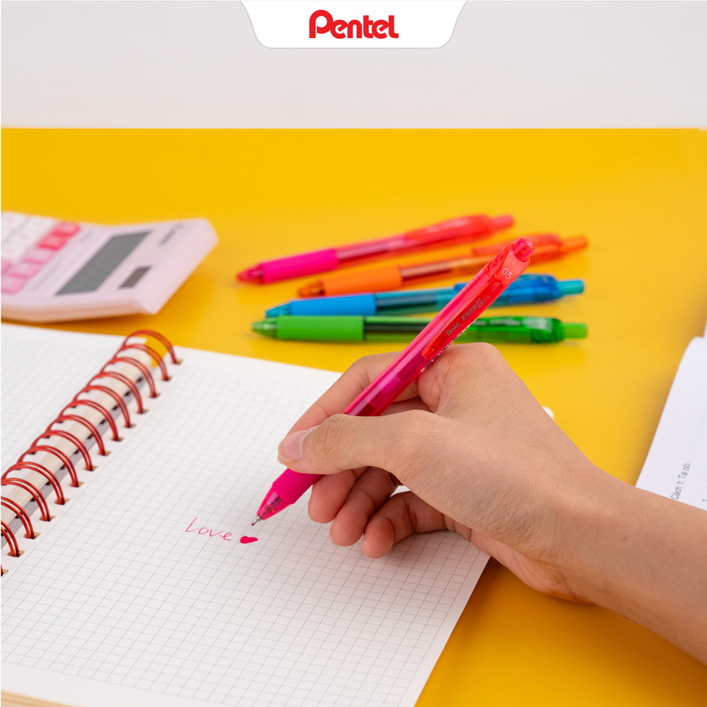 Bút bi Pentel BLN105 viết trượt mượt nhanh khô nhiều màu lựa chọn