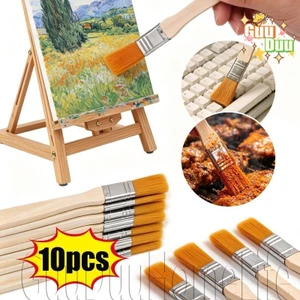 10 Bàn Chải Tranh - Bút Màu Nước Graffiti - Dành Cho Sinh Viên Văn Phòng Phẩm Nghệ Thuật - Đồ Dùng Nghệ Thuật Chuyên Nghiệp - Bàn Chải Vệ Sinh - Bàn Chải Sơn Phẳng Mềm / Giao Hàng Miễn Phí