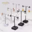 PNPIA- Kim Loại Trang Sức Hiển Thị Đứng Trong Suốt Acrylic Stud Bông Tai Giá Đỡ Móc Treo Counter Case Trang Sức Tổ Chức Bó Hoa Trang Trí