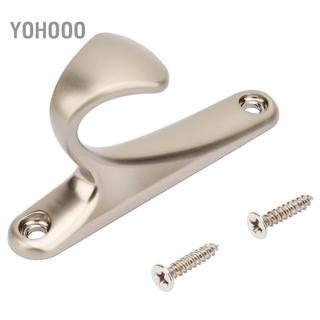Yohooo Yohooo Móc Áo Móc Khăn Móc Treo Cửa Tường Phòng Tắm Nhà Vệ Sinh Kim Loại Đơn Để Treo Quần Áo Mũ (Champagne)