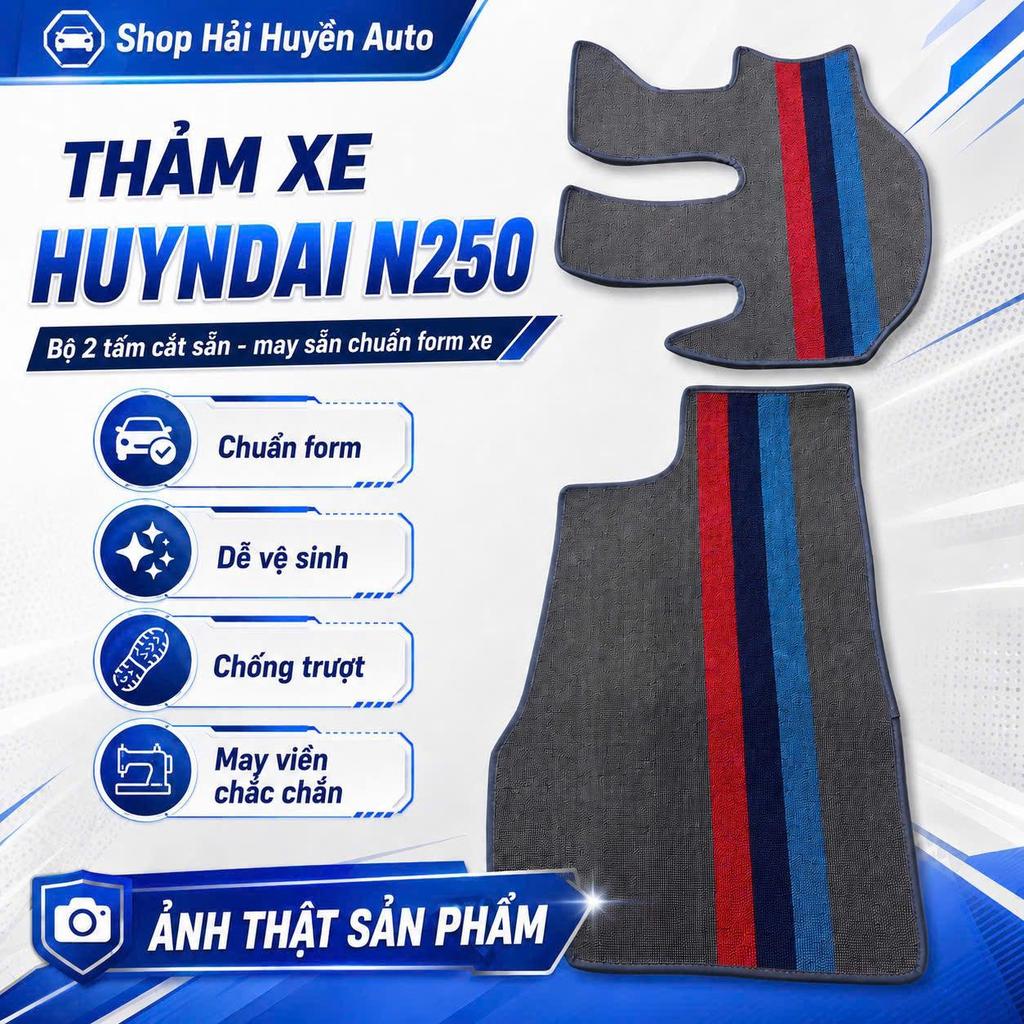 [N250] Thảm cước xe Huyndai N250 đủ 2 tấm cắt may chuẩn form xe chống thấm nước chống trơn chống trượt