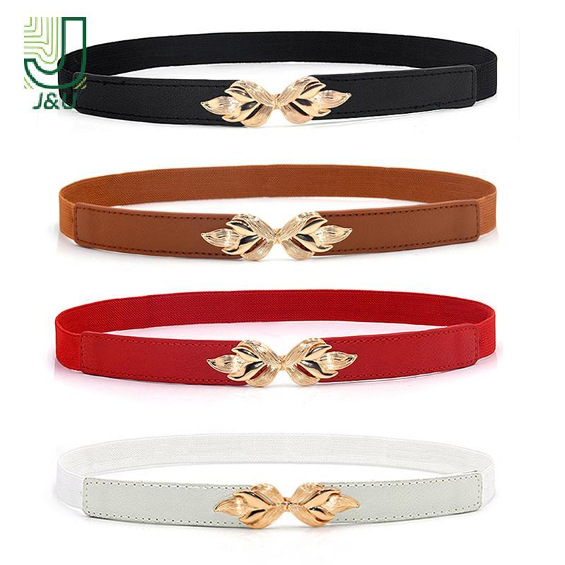 [J & U-T] Thắt lưng thời trang nữ N Thắt lưng co giãn Dây thắt lưng Bule mỏng