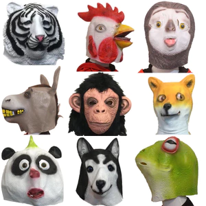 Ngộ nghĩnh Động Vật Mặt nạ Cung Hoàng Đạo Mũ Đầu Ngựa Cá Xanh Dễ Thương Orangutan cos Trẻ Em Halloween Thể Hiện Đạo Cụ26060313