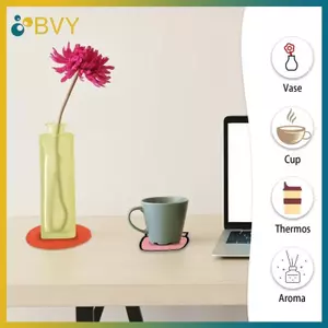BVY Hoạt Hình Dễ Thương Acrylic Coaster Hình Dạng Không Đều Tấm Lót Bát Chịu Nhiệt Cho Cà Phê, Trà, Đồ Uống Nóng Bảo Vệ Bàn Trang Trí Bàn Làm Việc.