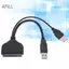 apill aqxreight USB3 0 đến 2 5in Cáp chuyển đổi ổ cứng HDD cho máy tính PC Ổ cứng SSD ngoài hỗ trợ cáp trực tiếp Cáp dữ liệu HDDUSB3 Cáp SATAHDD2