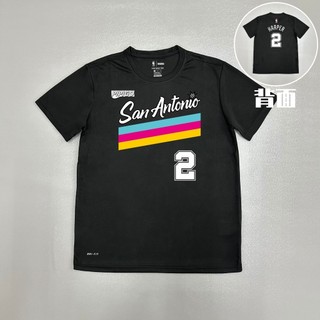 Dylan Harper Áo thun khô nhanh thoáng khí Đồng phục chụp ảnh San Antonio Spurs Ngoại hình Mỹ Đồng phục tập bóng rổ