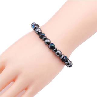 VRZ Luân Xa Hematite Đá Hạt Co Giãn Vòng Tay Chữa Bệnh Từ Trị Liệu Giảm Cân HOT