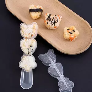 Bộ cơm hình dạng hoạt hình Khuôn cuộn Sushi Khuôn cơm bóng cơm Bento Khuôn ép Dụng cụ tự làm Nhật Bản Phụ kiện nhà bếp