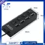 4 cổng USB Hub Splitter USB 2.0 Hub LED với 4 công tắc BẬT / TẮT cho máy tính bảng Máy tính xách tay Máy tính xách tay