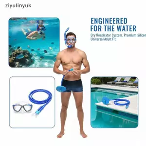 Ziyulinyuk 1 Ống thở ống thở ống thở 1.5M 3M Khô hoàn toàn cho người lớn Lặn EN